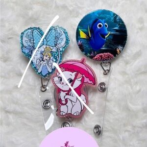 Cartoon character badge reels